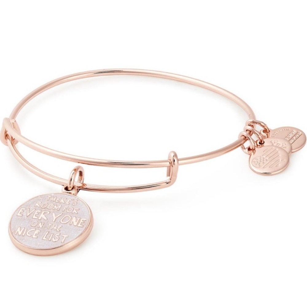 NWOT Alex & Ani Rose Gold Charm Bangle
